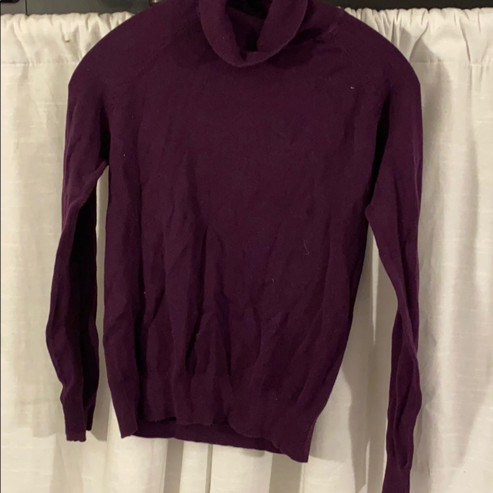 Purple Turtle Neck Sweater